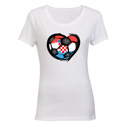 Croatia - Soccer Inspired - Ladies - T-Shirt - BuyAbility South Africa