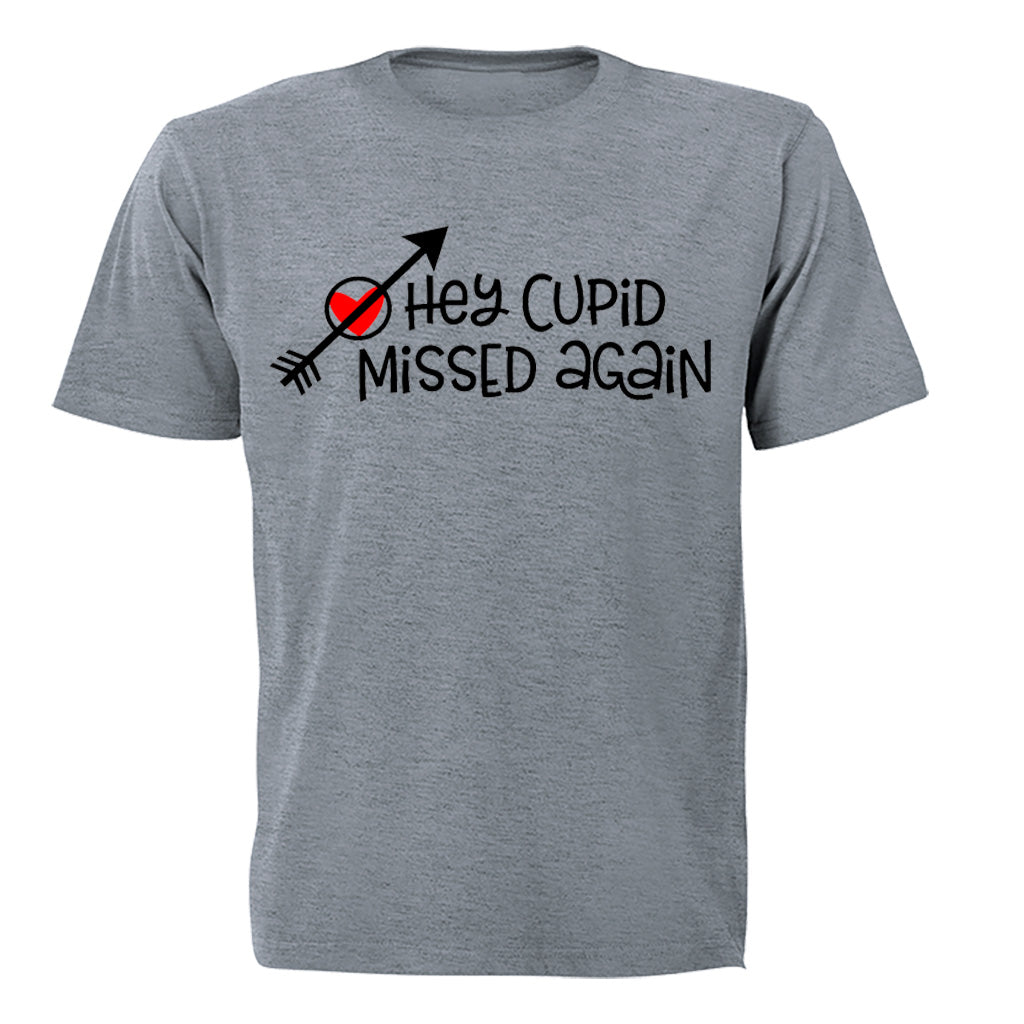 Cupid, Missed Again - Valentine - Adults - T-Shirt - BuyAbility South Africa
