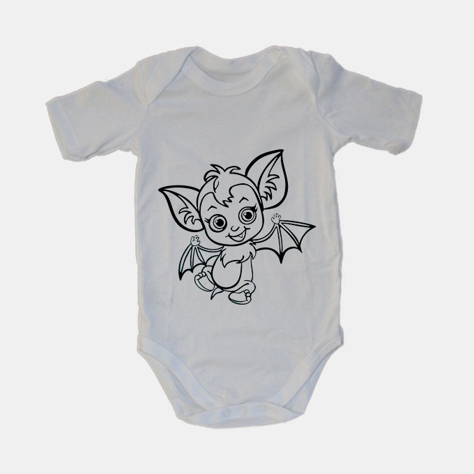 Cute Bat - Halloween - Baby Grow