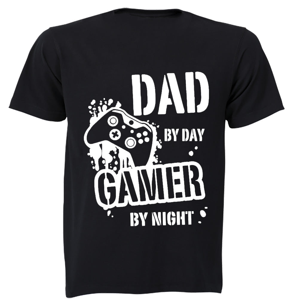 DAD - Gamer By Night - Adults - T-Shirt - BuyAbility South Africa