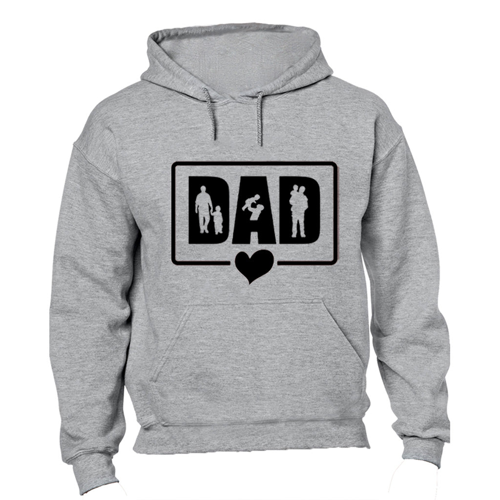 DAD - Heart Frame - Hoodie - BuyAbility South Africa