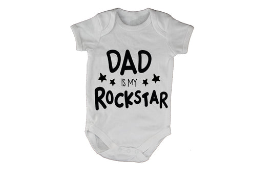Dad is My Rockstar - Stars - Baby Grow - BuyAbility South Africa
