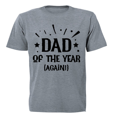 Dad of the Year - Again - Adults - T-Shirt - BuyAbility South Africa