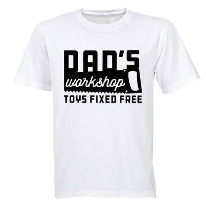 Dad's Workshop - Toys Fixed Free - Adults - T-Shirt - BuyAbility South Africa