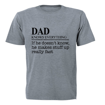 Dad Knows Everything - Adults - T-Shirt - BuyAbility South Africa