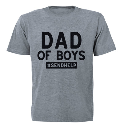 Dad of Boys - Help - Adults - T-Shirt - BuyAbility South Africa