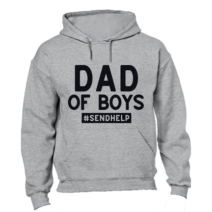 Dad of Boys - Help - Hoodie - BuyAbility South Africa