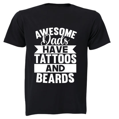 Dads - Tattoos and Beards - Adults - T-Shirt - BuyAbility South Africa
