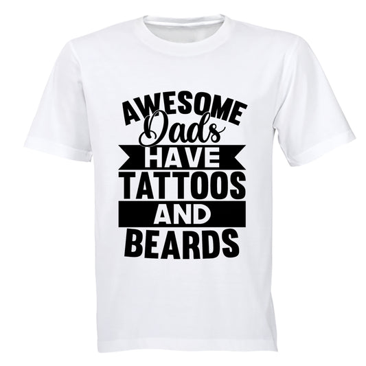 Dads - Tattoos and Beards - Adults - T-Shirt - BuyAbility South Africa