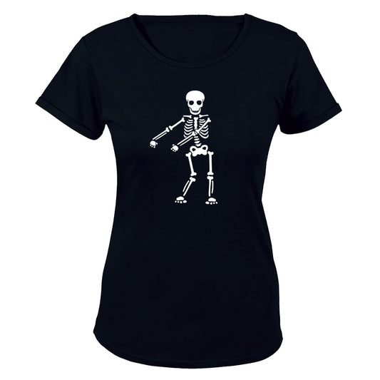 Dancing Skeleton - Halloween - Ladies - T-Shirt - BuyAbility South Africa