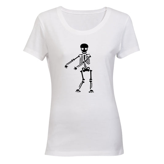 Dancing Skeleton - Halloween - Ladies - T-Shirt - BuyAbility South Africa