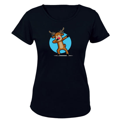 Dancing Christmas Reindeer - Ladies - T-Shirt - BuyAbility South Africa