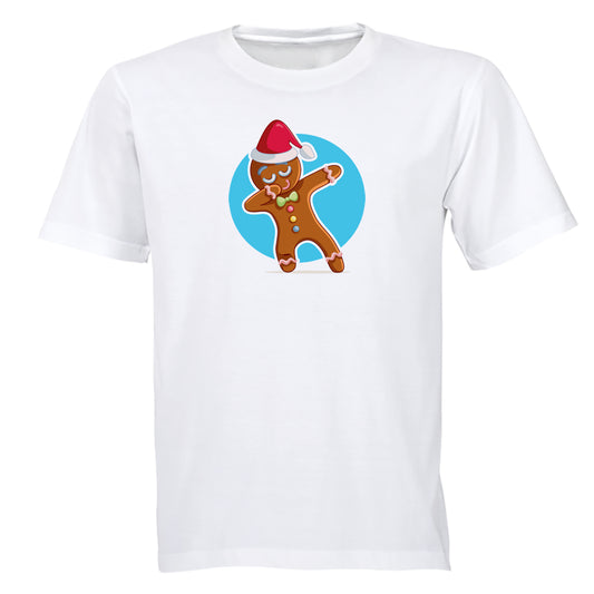 Dancing Christmas Gingerbread Man - Kids T-Shirt - BuyAbility South Africa