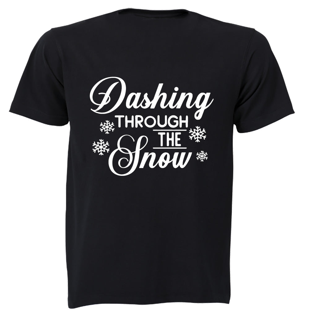 Dashing Through The Snow - Christmas - Kids T-Shirt - BuyAbility South Africa