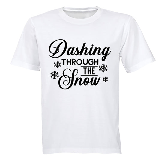 Dashing Through The Snow - Christmas - Kids T-Shirt - BuyAbility South Africa