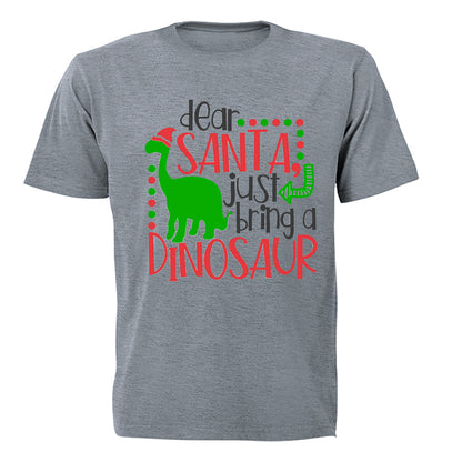Dear Santa, Bring a Dinosaur - Kids T-Shirt - BuyAbility South Africa