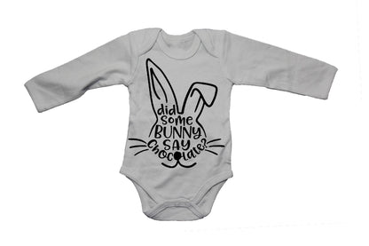 Did Some Bunny Say Chocolate - Easter - Baby Grow - BuyAbility South Africa