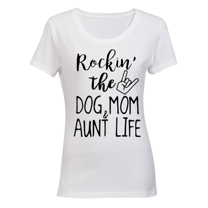 Dog Mom & Aunt Life - Ladies - T-Shirt - BuyAbility South Africa