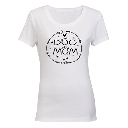 Dog Mom - Circular - Ladies - T-Shirt - BuyAbility South Africa