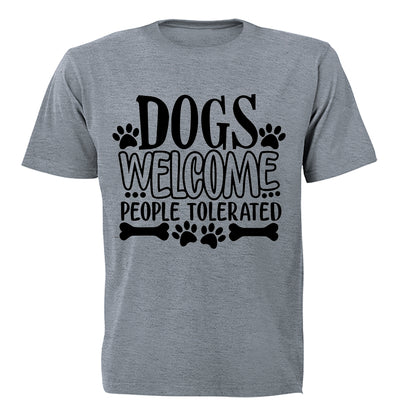Dogs Welcome - Adults - T-Shirt - BuyAbility South Africa