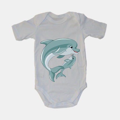Dolphins - Baby Grow