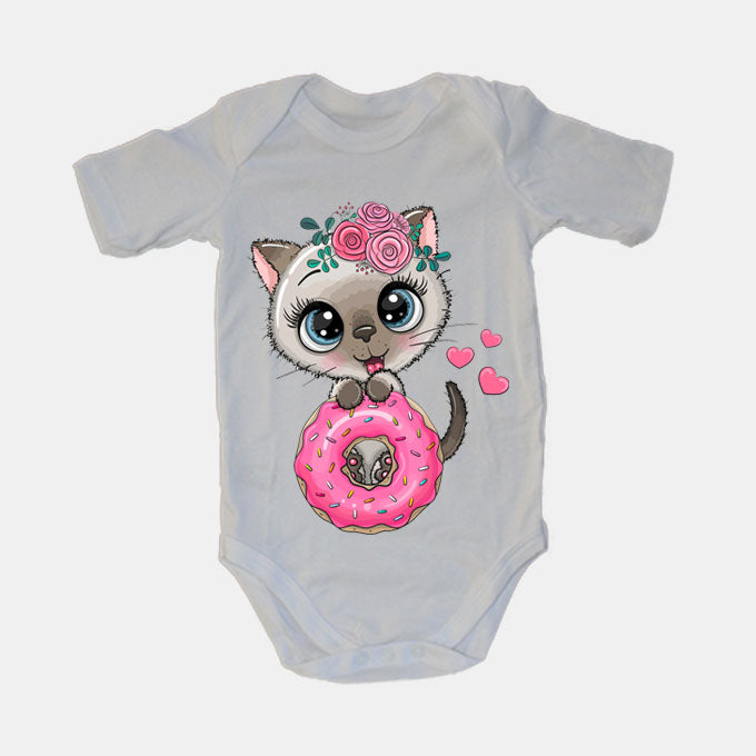Donut Kitten - Baby Grow