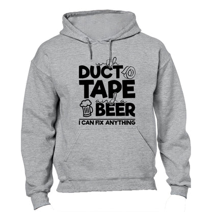 Duct Tape and Beer - Hoodie - BuyAbility South Africa