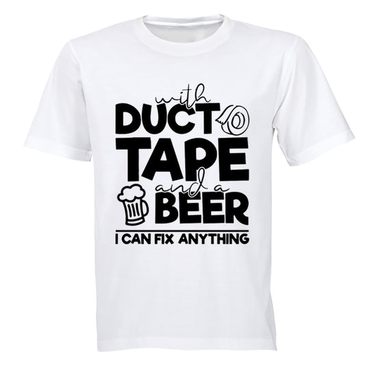 Duct Tape and Beer - Adults - T-Shirt - BuyAbility South Africa