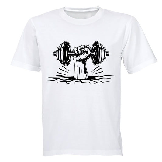 Dumbbell - Gym - Adults - T-Shirt - BuyAbility South Africa