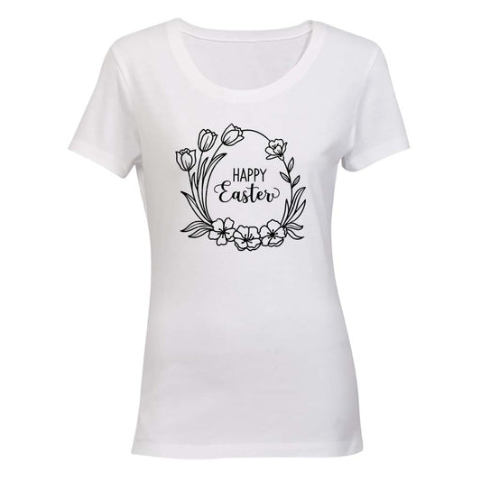 Easter Floral Egg - Ladies - T-Shirt - BuyAbility South Africa