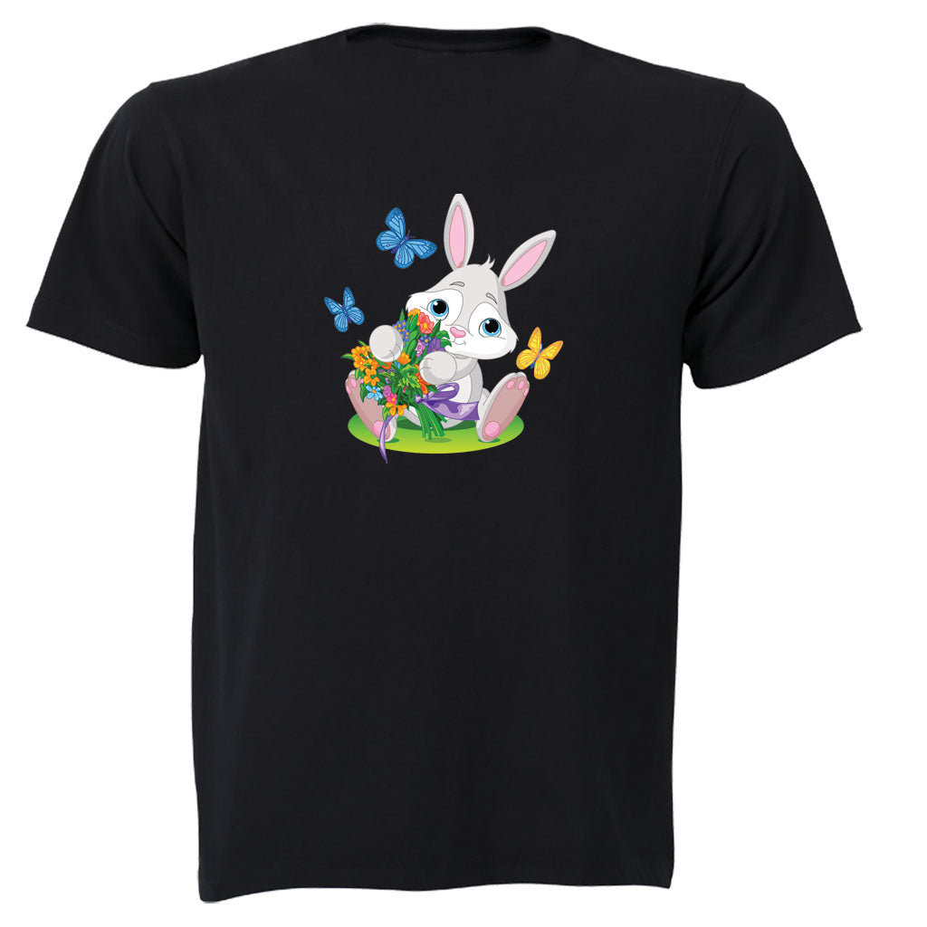 Easter Bunny Flowers - Kids T-Shirt - BuyAbility South Africa