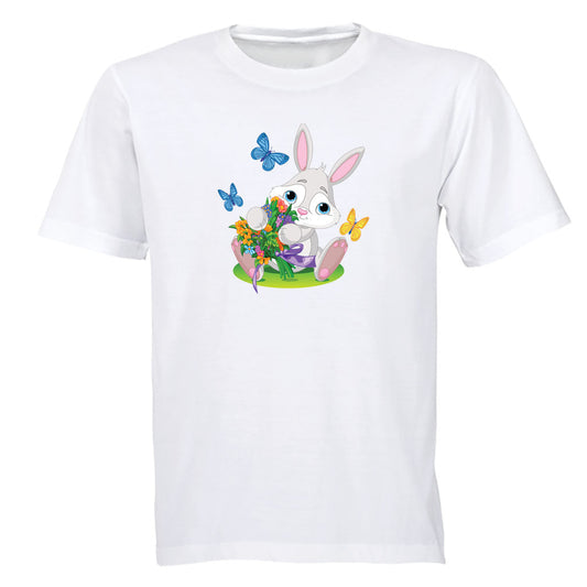 Easter Bunny Flowers - Kids T-Shirt - BuyAbility South Africa