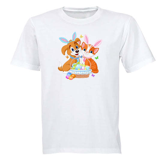 Easter Puppy & Kitten - Kids T-Shirt - BuyAbility South Africa