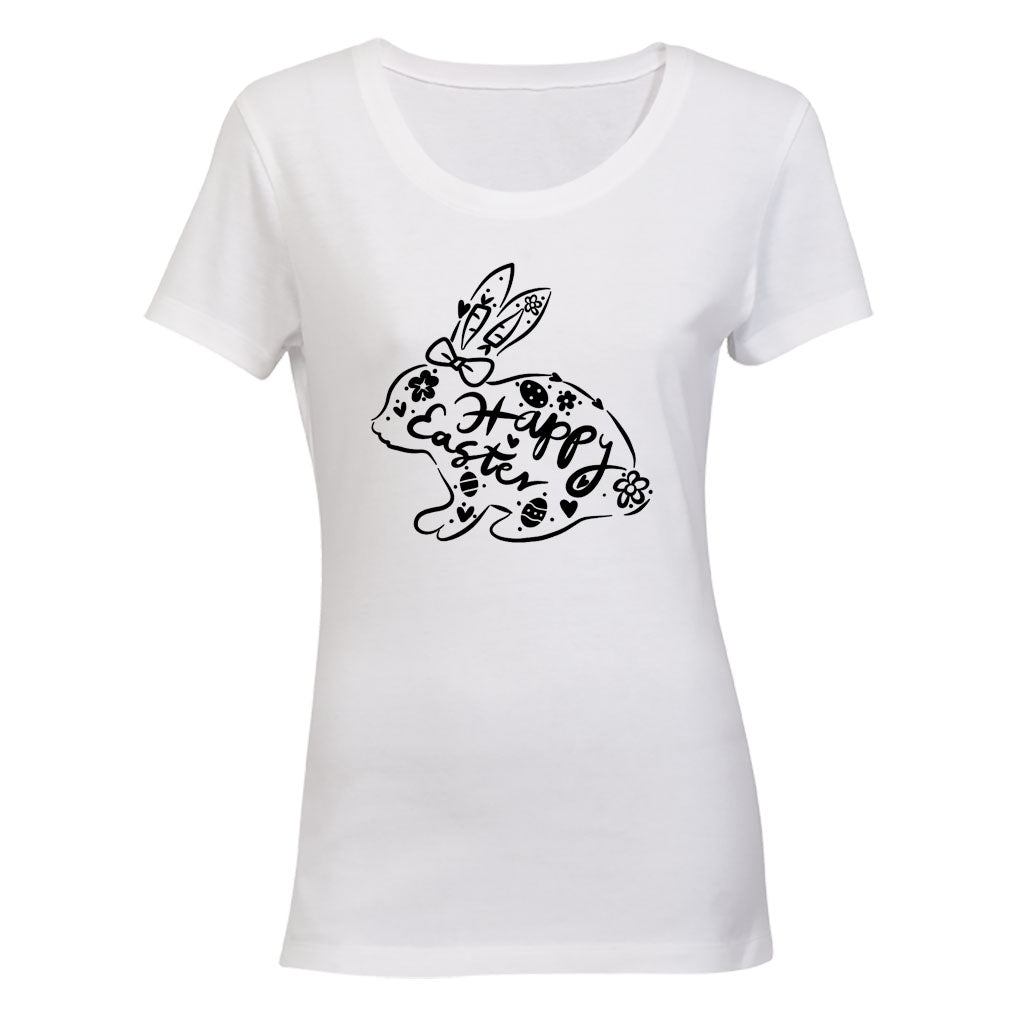 Easter Bunny Doodle - Ladies - T-Shirt - BuyAbility South Africa