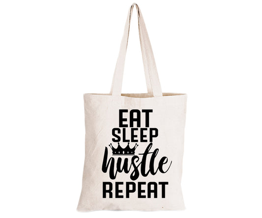 Eat. Sleep. Hustle - Eco-Cotton Natural Fibre Bag - BuyAbility South Africa