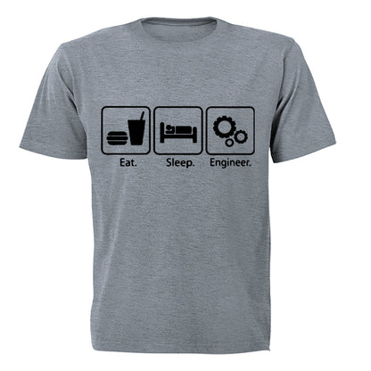 Eat. Sleep. Engineer - Adults - T-Shirt - BuyAbility South Africa