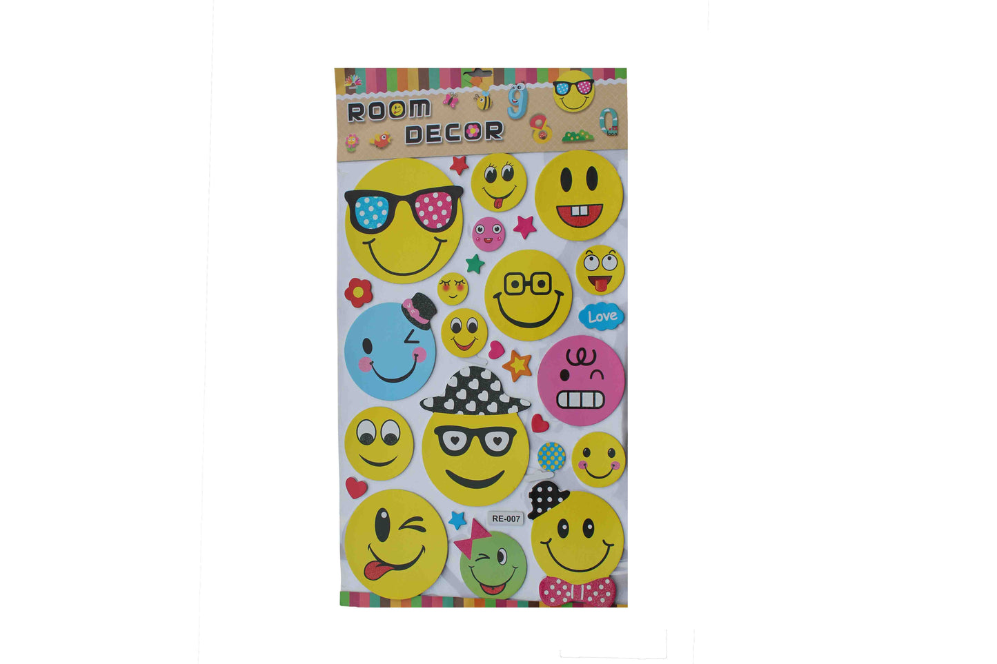 Emoji Faces with Polkadot Sunglasses Wall Stickers - BuyAbility