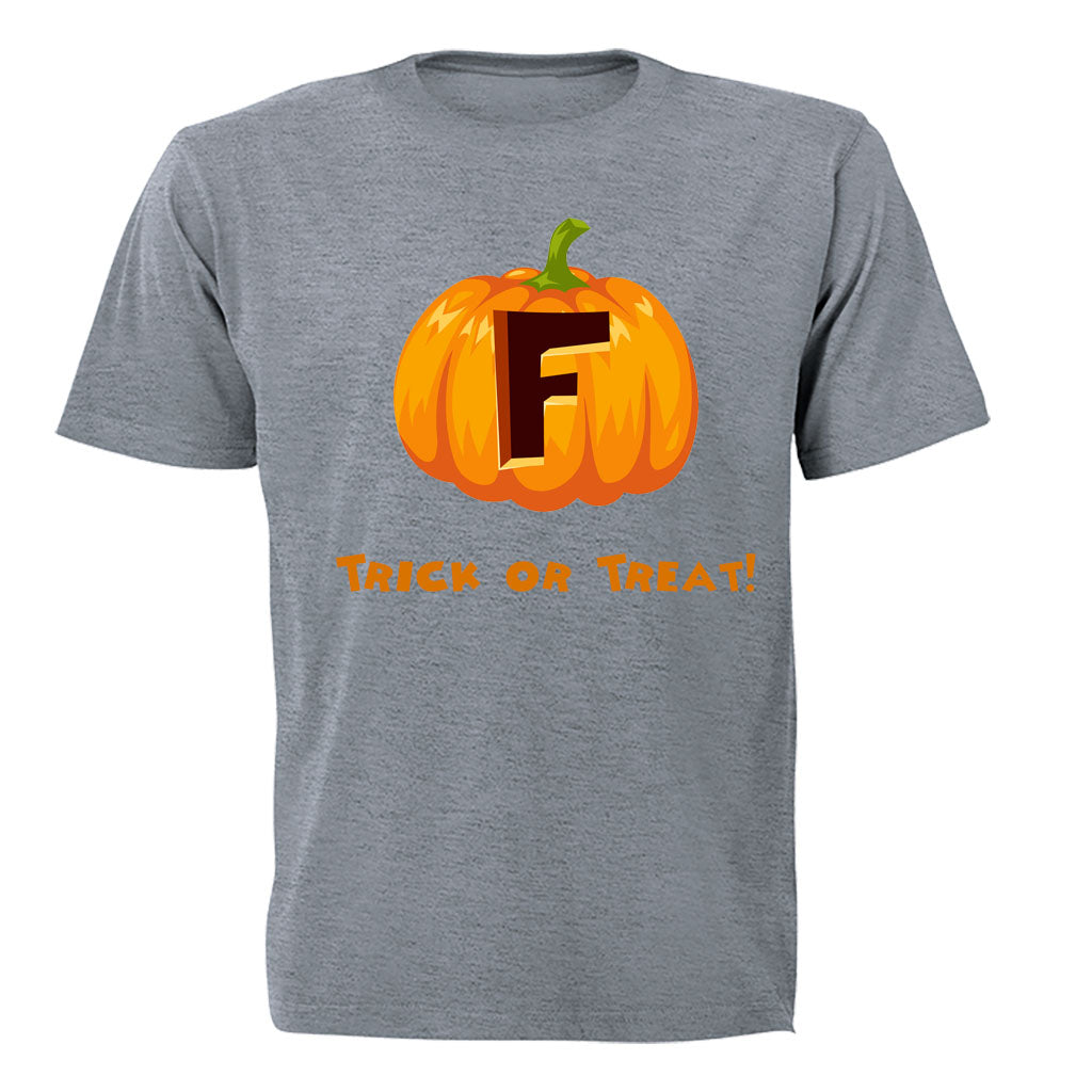 F - Halloween Pumpkin - Kids T-Shirt - BuyAbility South Africa