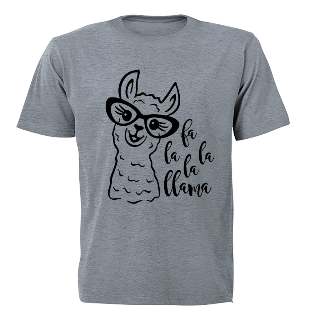 Fa La La Llama - Christmas - Kids T-Shirt - BuyAbility South Africa