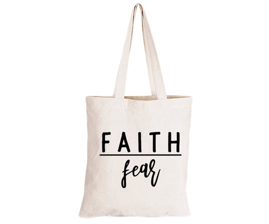 Faith over Fear - Eco-Cotton Natural Fibre Bag - BuyAbility South Africa
