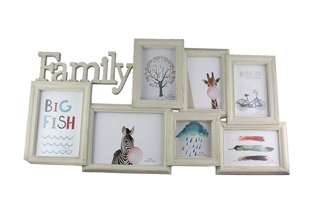 Large Family Photo Frame with space for 7 Photos (650mm x 340mm) - BuyAbility