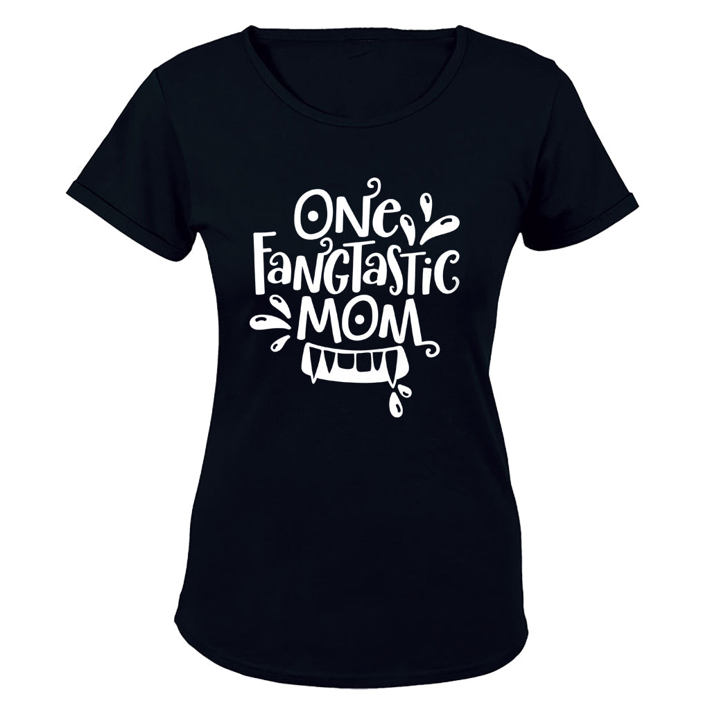 Fangtastic Mom - Halloween - Ladies - T-Shirt - BuyAbility South Africa