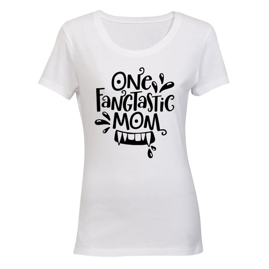 Fangtastic Mom - Halloween - Ladies - T-Shirt - BuyAbility South Africa