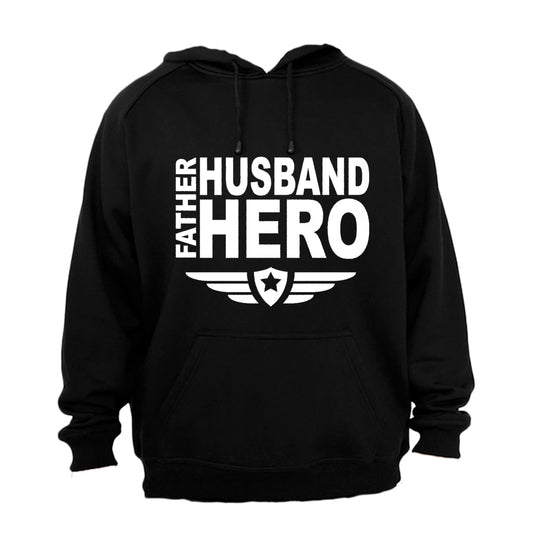 Father. Husband. Hero - Hoodie - BuyAbility South Africa