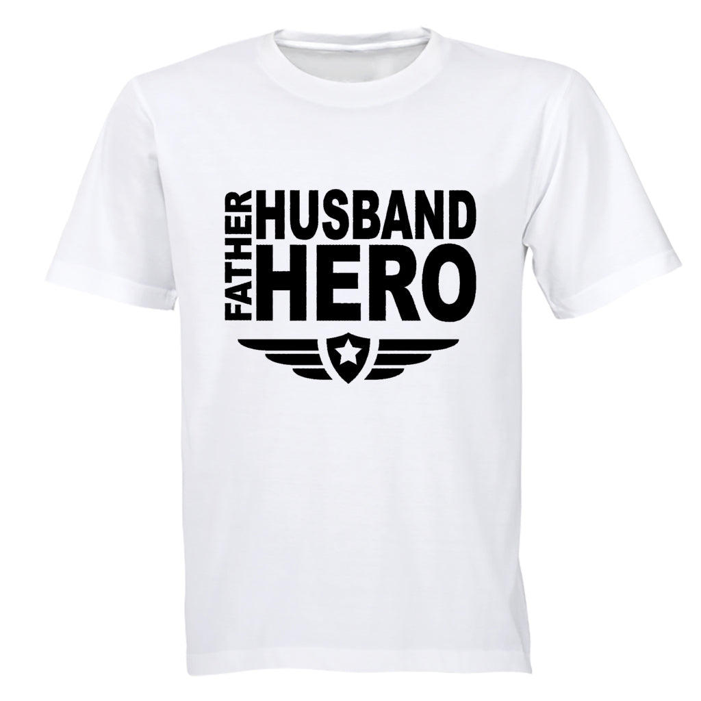 Father. Husband. Hero - Adults - T-Shirt - BuyAbility South Africa