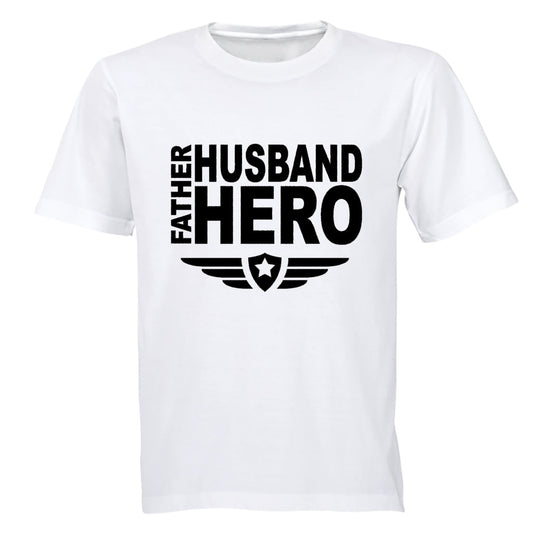 Father. Husband. Hero - Adults - T-Shirt - BuyAbility South Africa