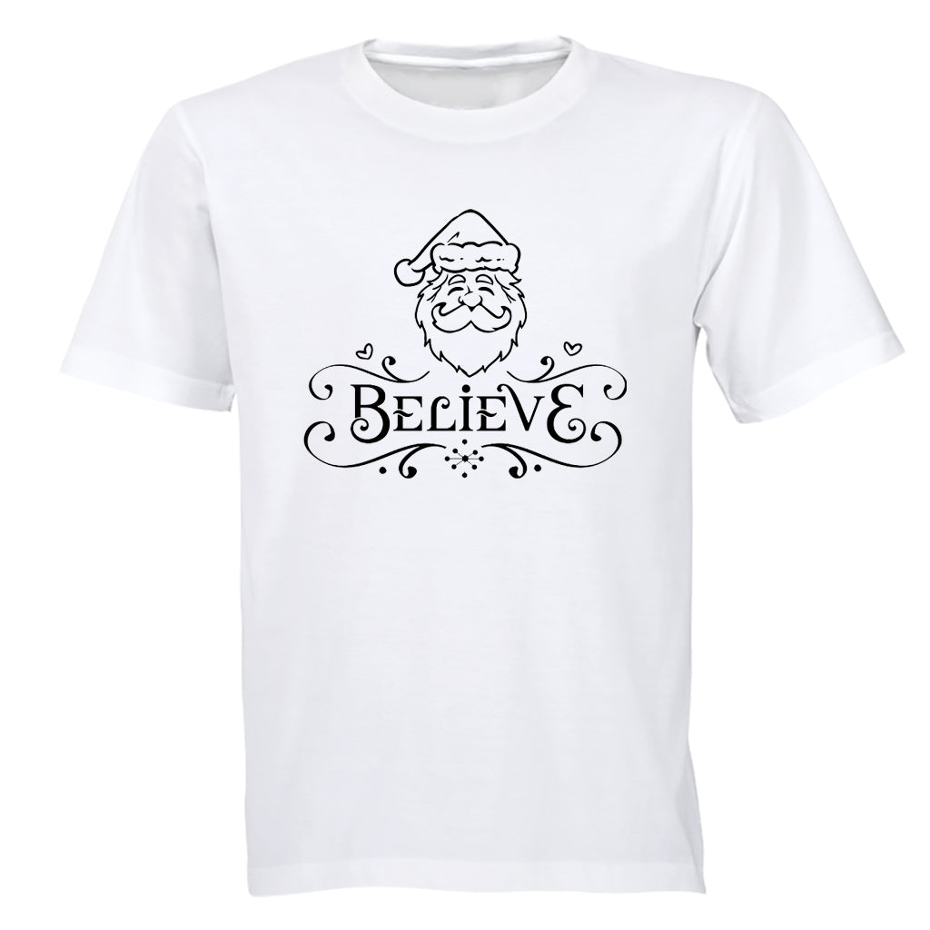 Father Christmas - Believe - Kids T-Shirt - BuyAbility South Africa
