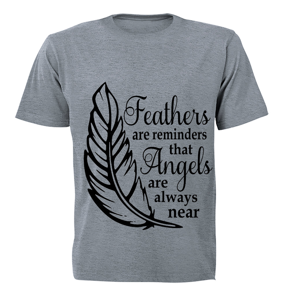 Feathers are Reminders that Angels.. - Kids T-Shirt - BuyAbility South Africa