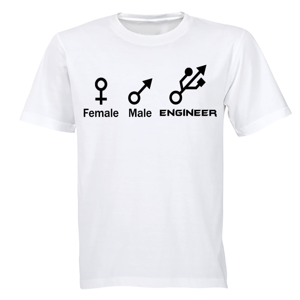 Female. Male. Engineer - Adults - T-Shirt - BuyAbility South Africa
