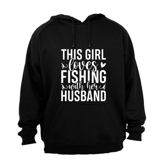 Fishing With Her Husband - Hoodie - BuyAbility South Africa